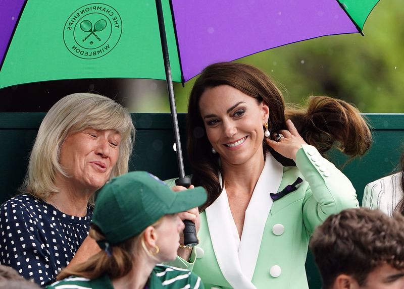 Princess Kate and Deborah Jevans at Wimbledon