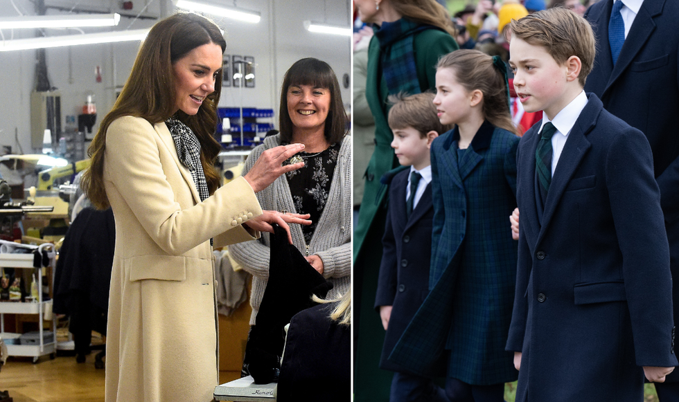 Princess Kate, Charlotte, Louis and George