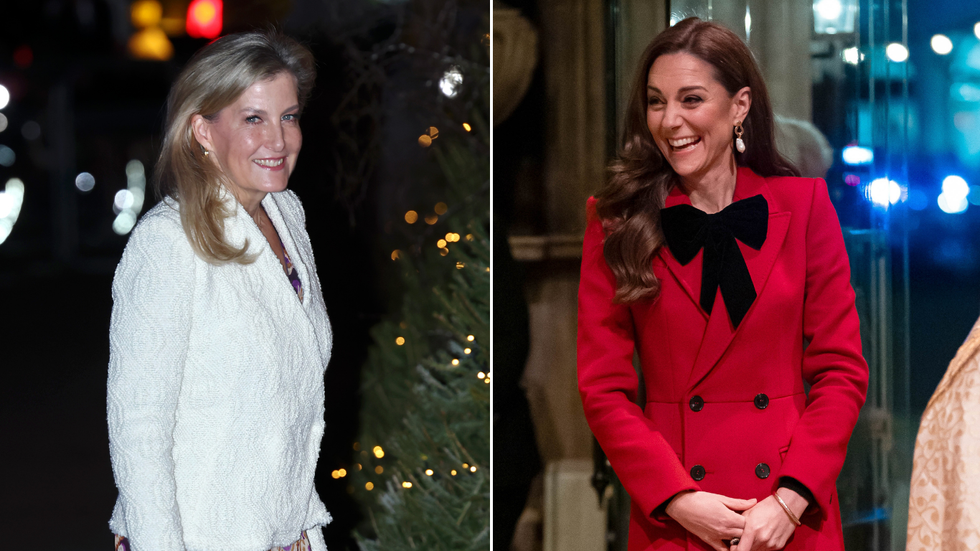 Princess Kate kissed the Duchess of Edinburgh in a heartfelt gesture as she greeted her inside Westminster Abbey