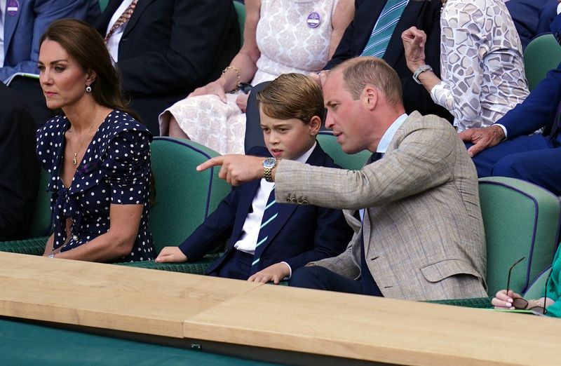 Princess Kate, Prince George and Prince William at Wimbledon