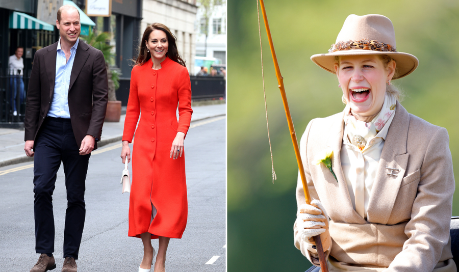 Princess Kate, Prince William and Lady Louise Windsor