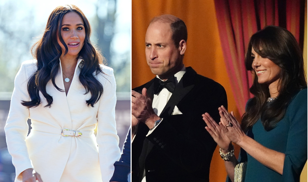 Princess Kate, Prince William and Meghan Markle