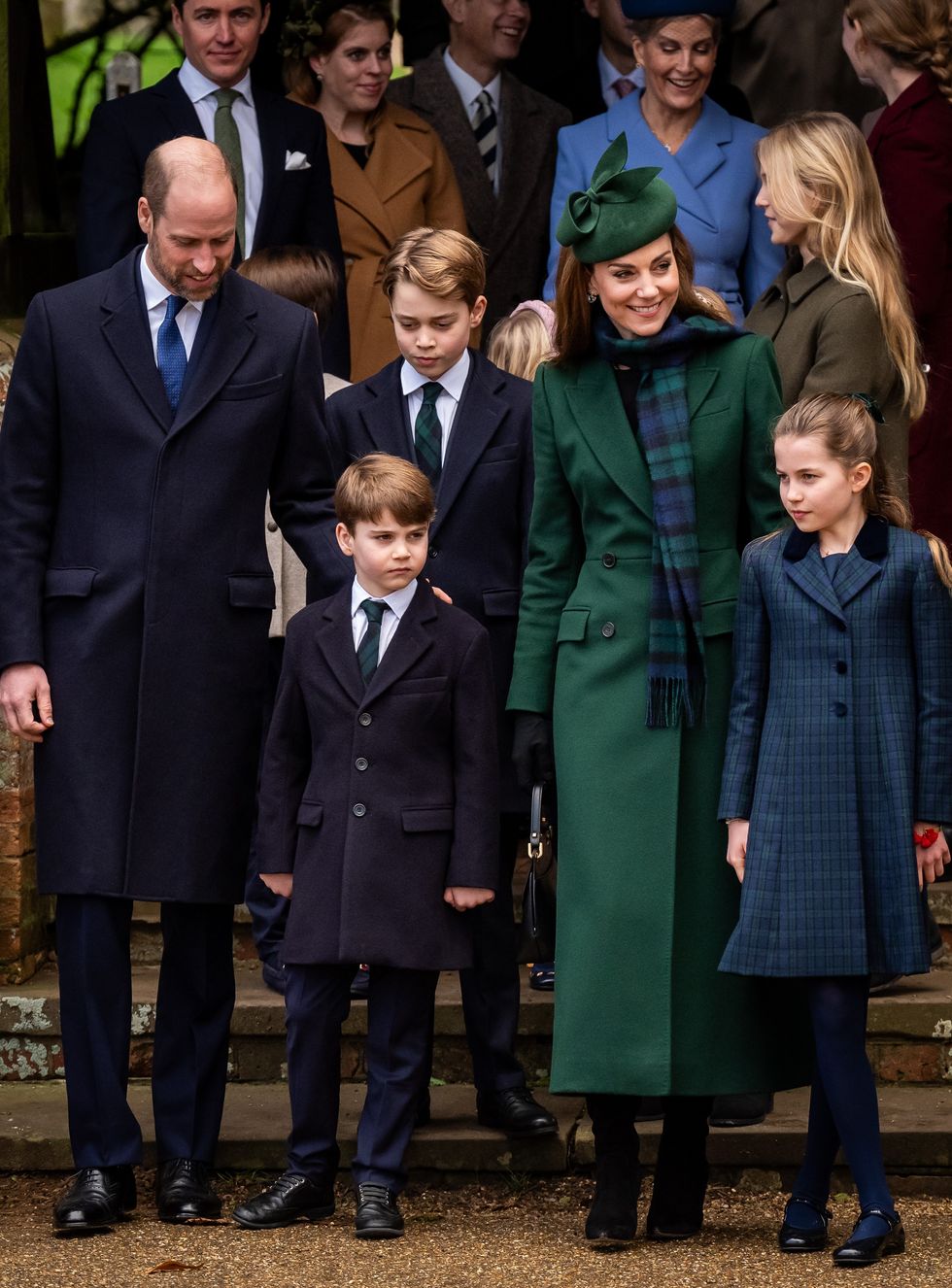 Princess Kate, Prince William and Princess Beatrice