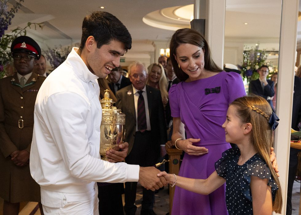 Princess Kate, Princess Charlotte and Carlos Alcaraz