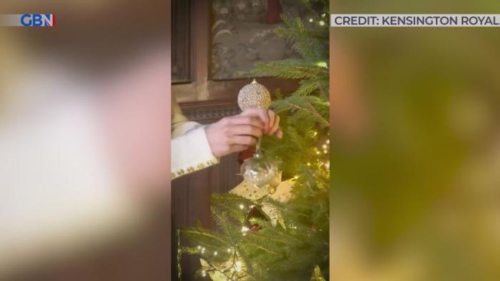 Beaming Kate Middleton 'picture of happiness' as she decorates Christmas tree ahead of Royal carol concert in honour of late Queen