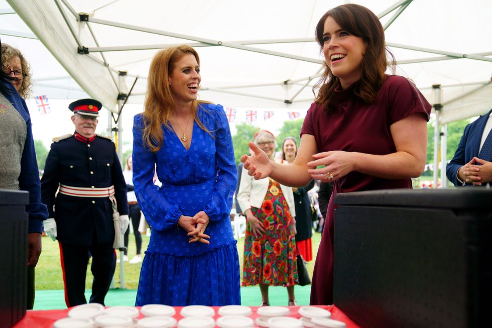 Princesses Beatrice and Eugenie