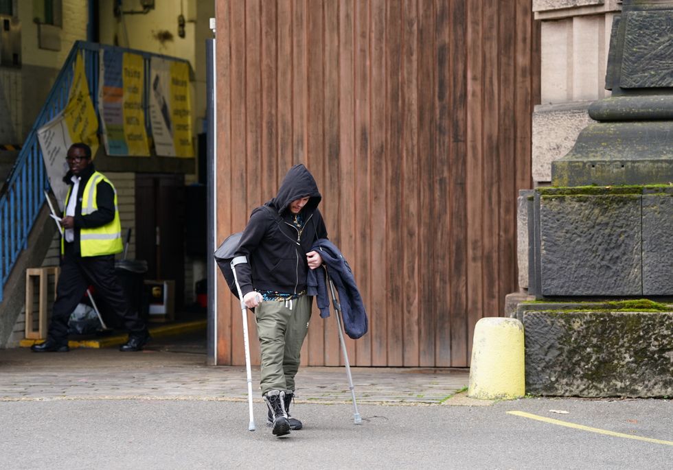 Prisoner leaving jail