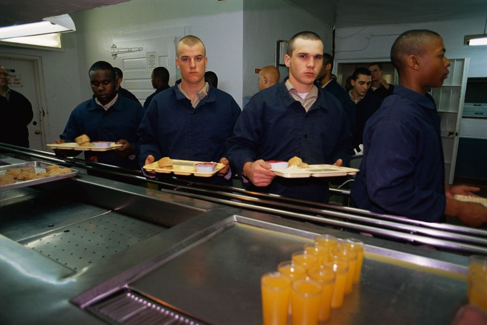 Prisoners eating