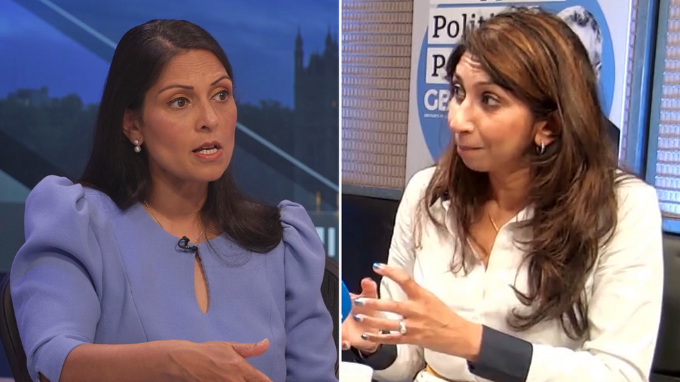 Priti Patel and Suella Braverman