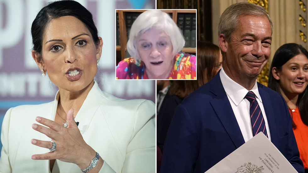 Priti Patel, Ann Widdecombe and Nigel Farage