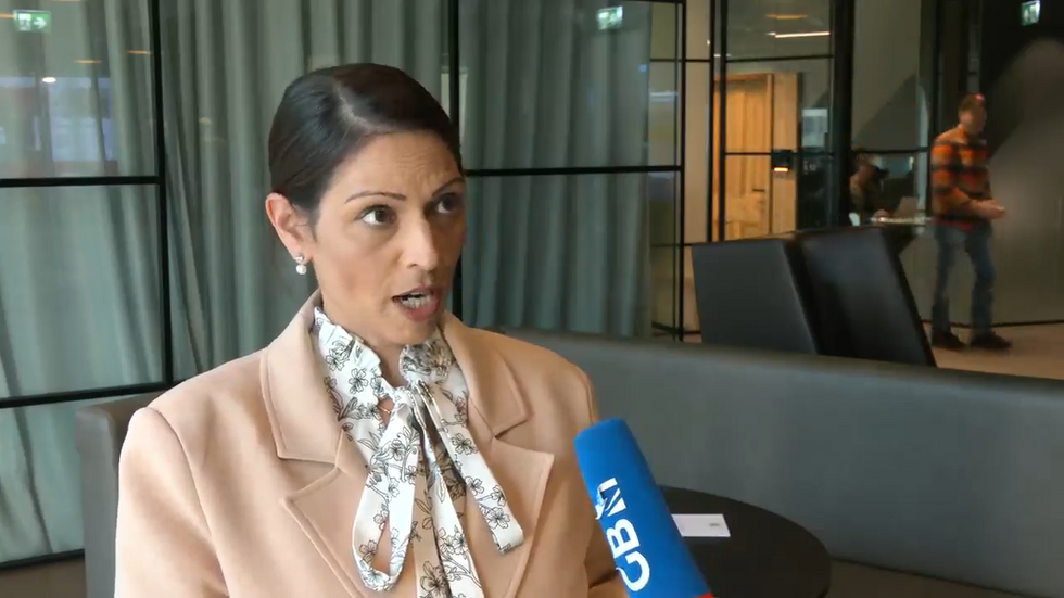 Priti Patel spoke to Christopher Hope on GB News\u200b