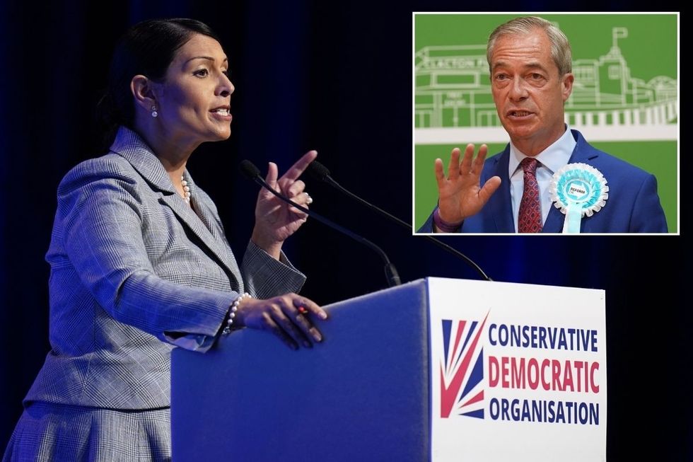 Priti Patel u2018best-placedu2019 to take on Farage as Reform bigwig backs bid