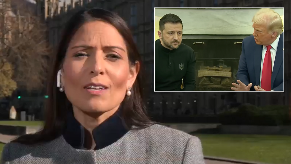 Priti Patel, Zelensky and Trump