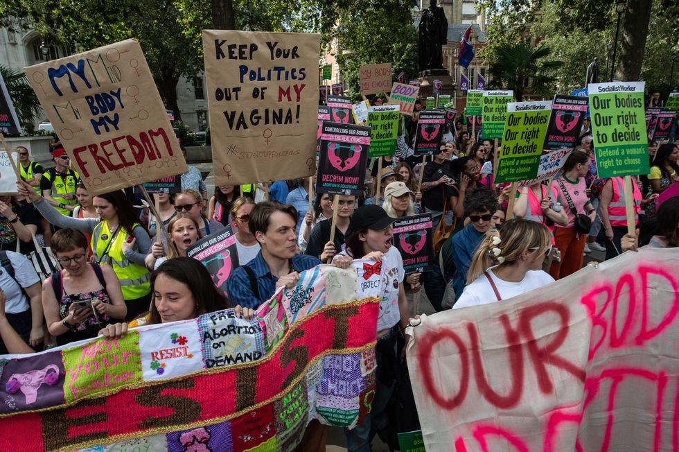 Pro-choice rally in London