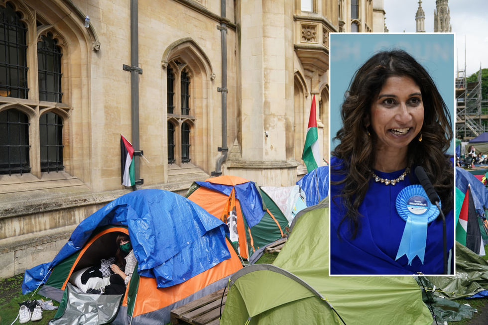 Pro-Palestine encampments, Suella Braverman