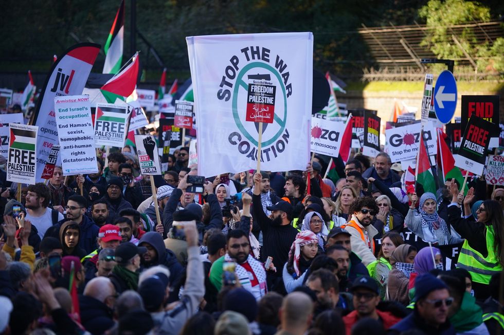 Pro-Palestinian march in London