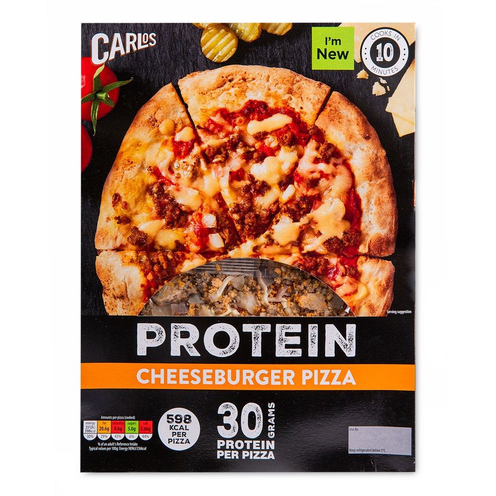 Protein Cheeseburger Pizza