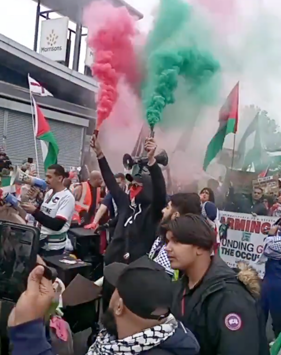 Protesters in Birmingham