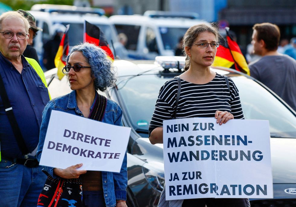 Protesters in Germany