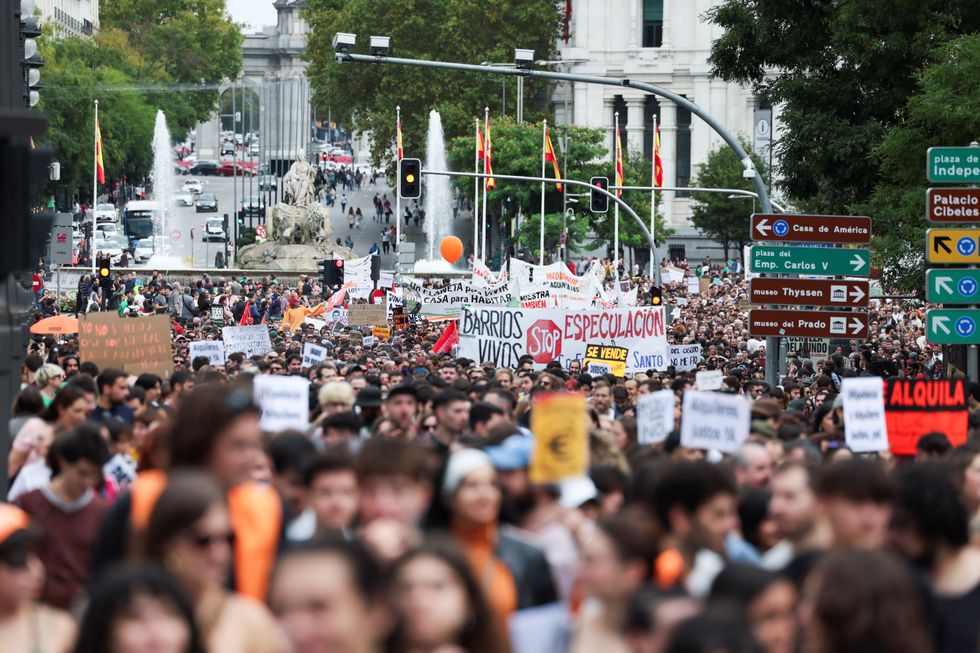 Protests in Madrid