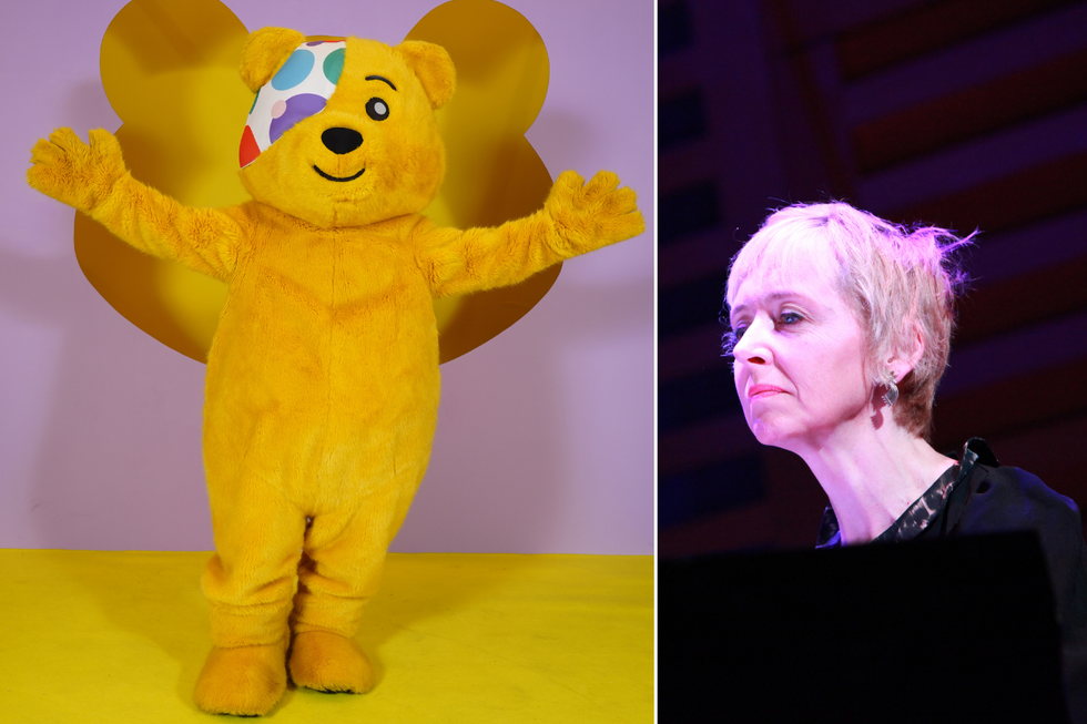 Pudsey Bear; Rosie Millard