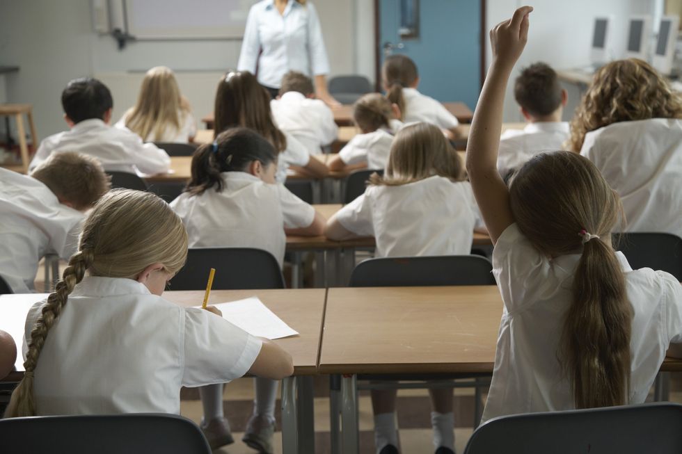 Pupils in a school