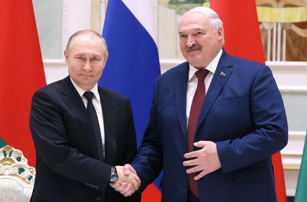 Putin and Lukashenko