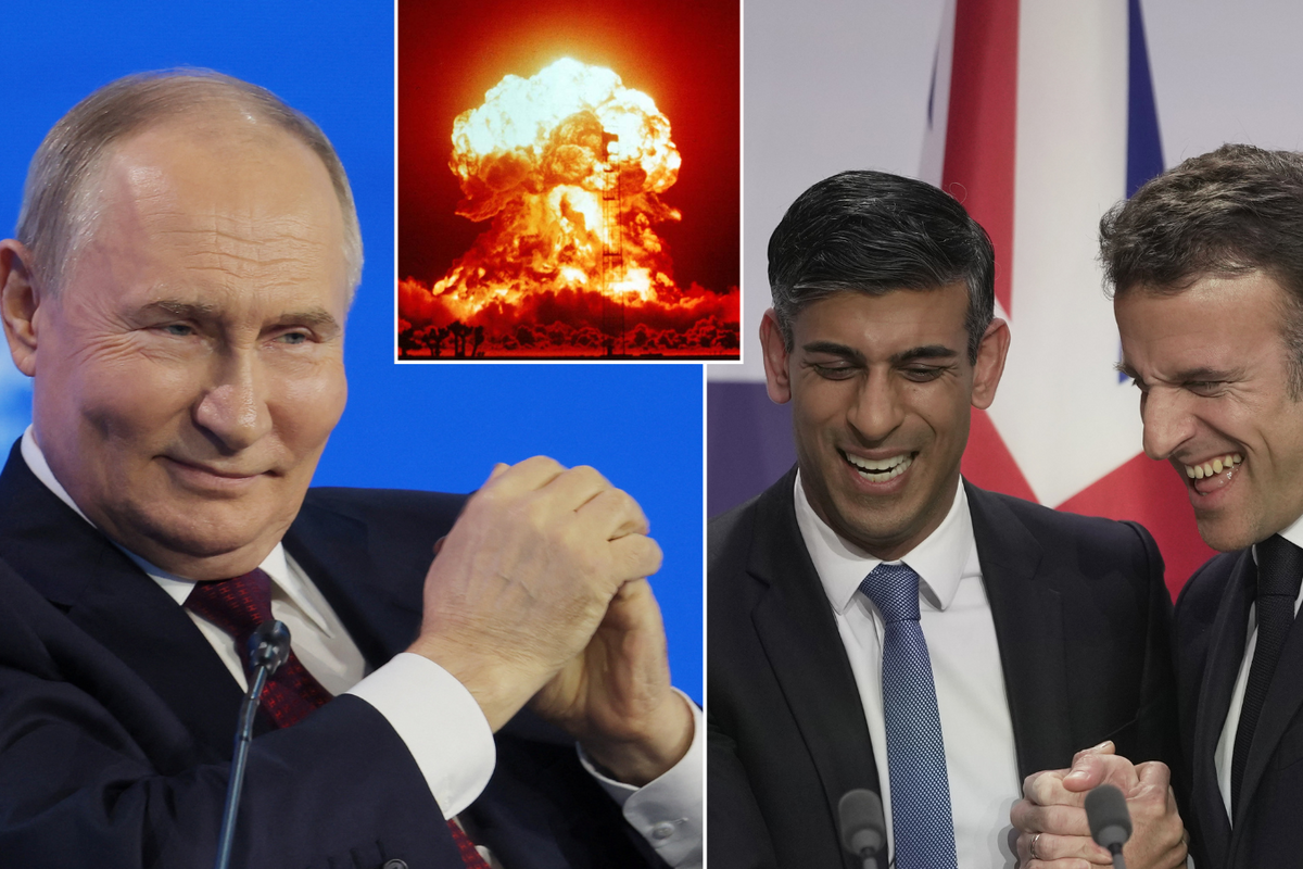 Putin/Nuclear explosion/Sunak and Macron