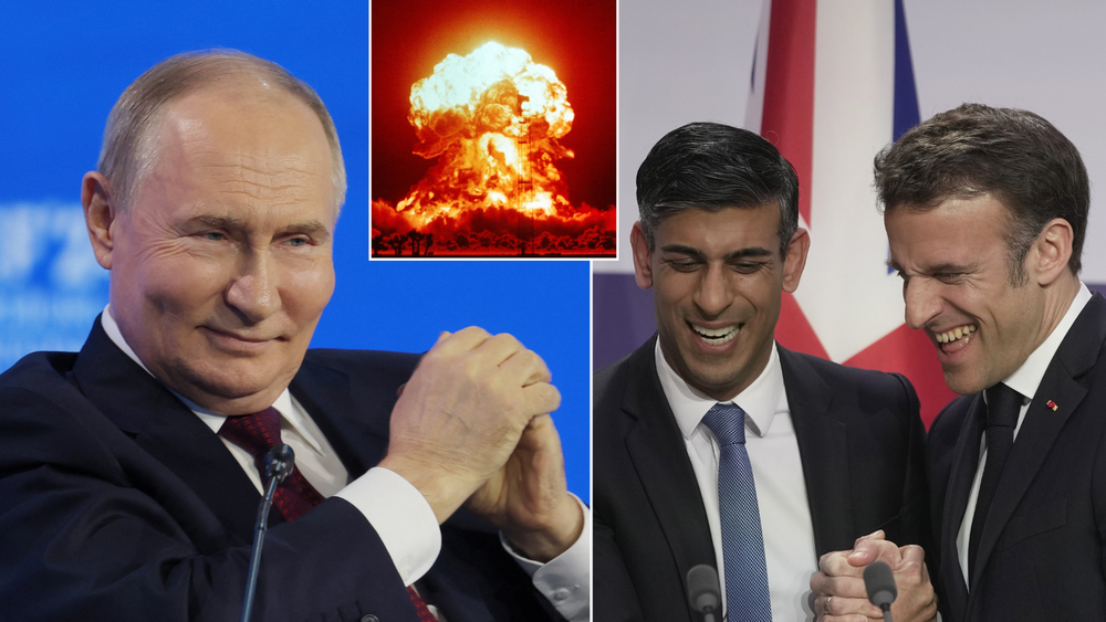 Putin/Nuclear explosion/Sunak and Macron