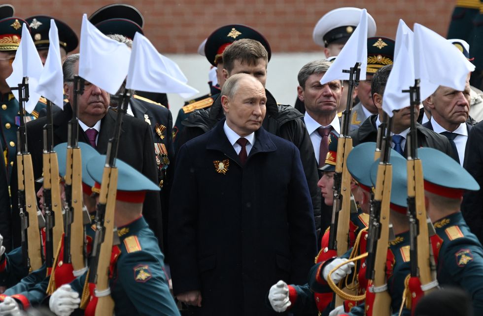 Putin with army