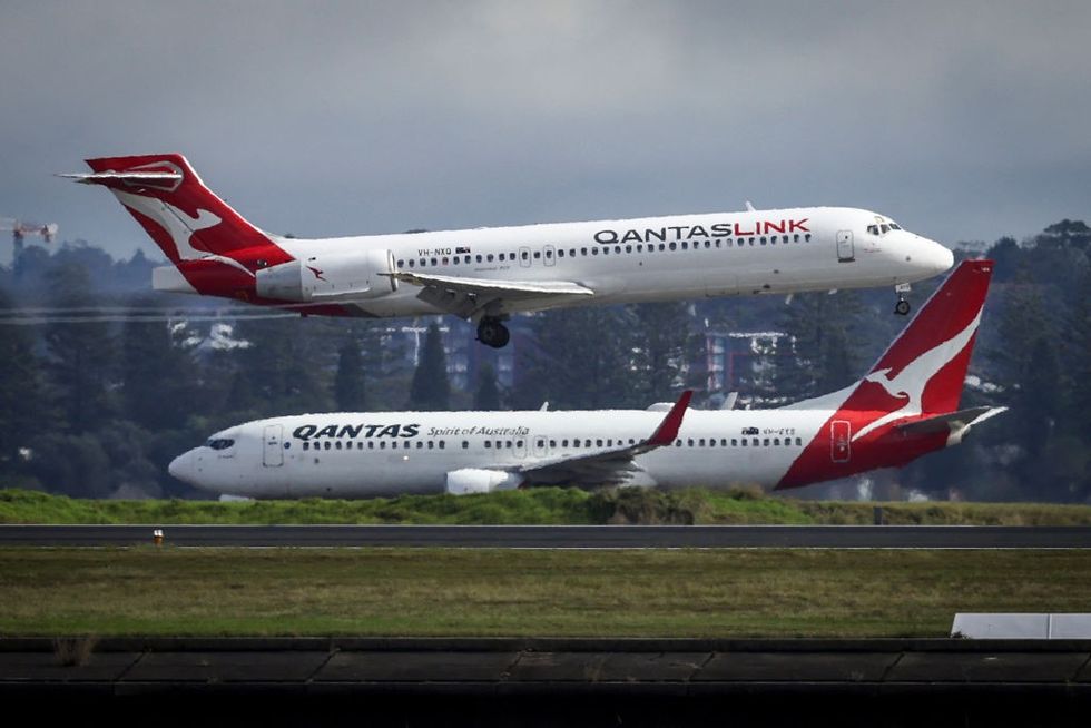 Qantas flight