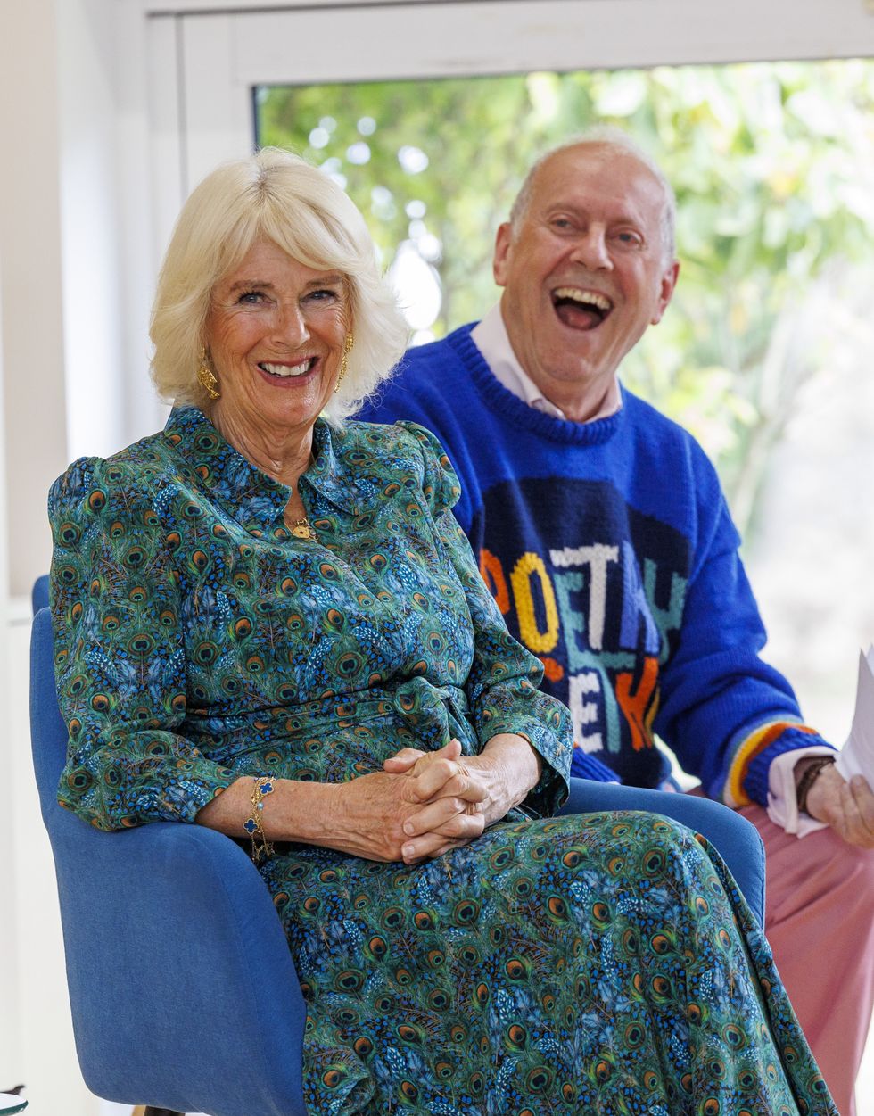 Queen Camilla and Giles Brandreth