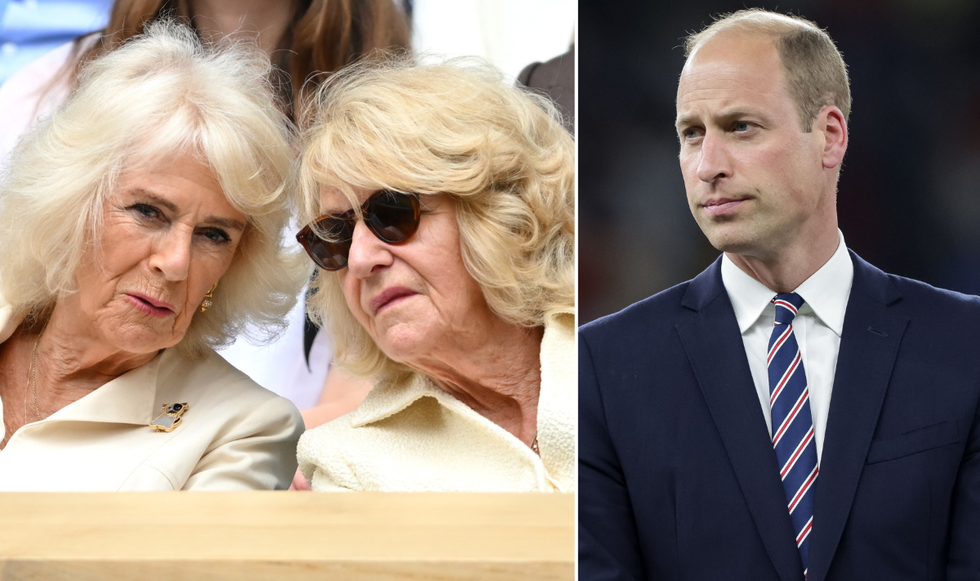 Queen Camilla, Annabel Elliot and Prince William