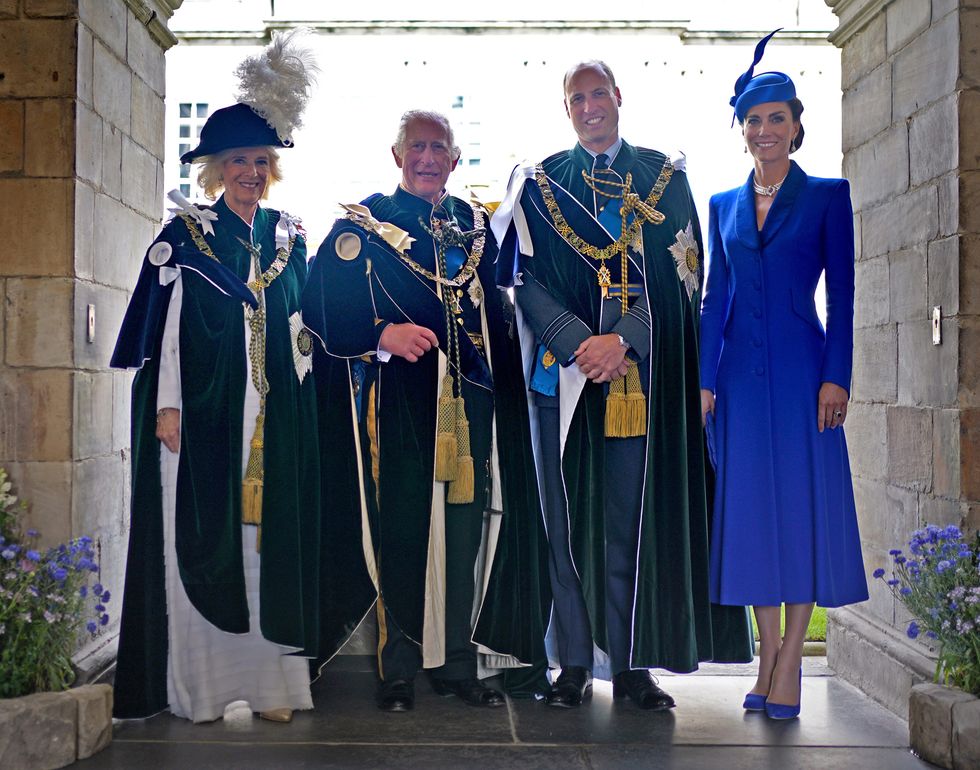 Queen Camilla, King Charles and Prince William and Kate Middleton