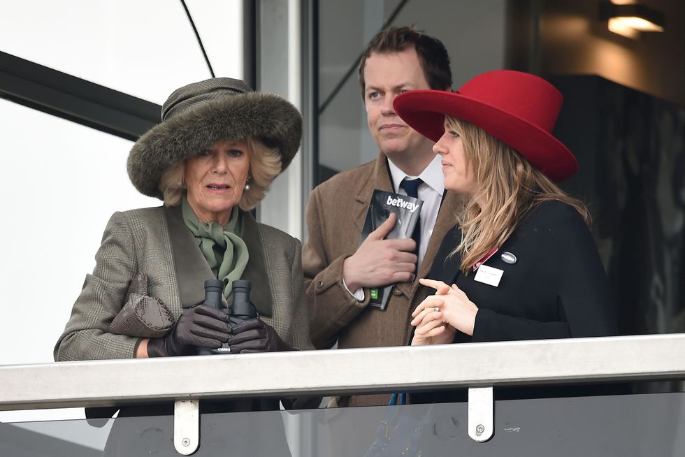 Queen Camilla, Tom Parker Bowles and Laura Lopes