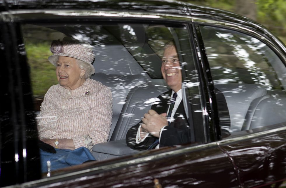 Queen Elizabeth II and Prince Andrew