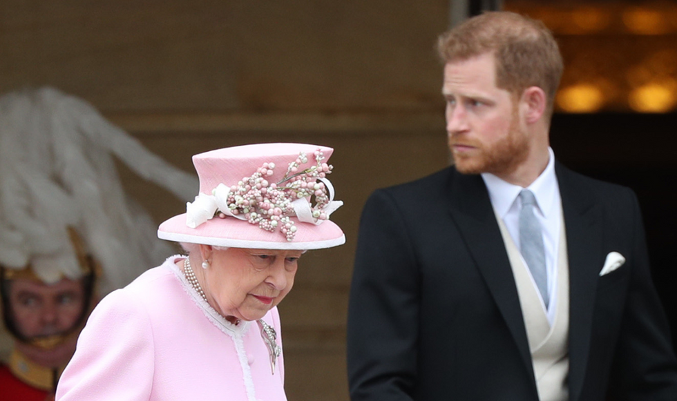 Queen Elizabeth II and Prince Harry