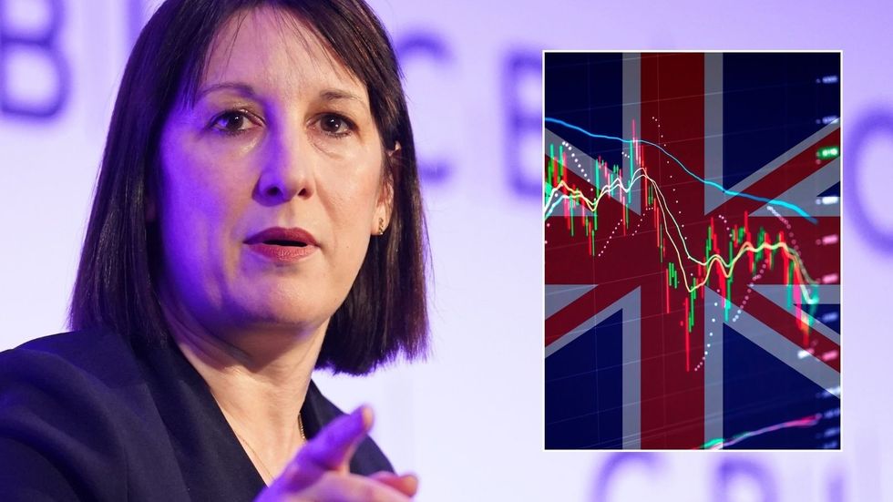 Rachel Reeves and economy UK graph