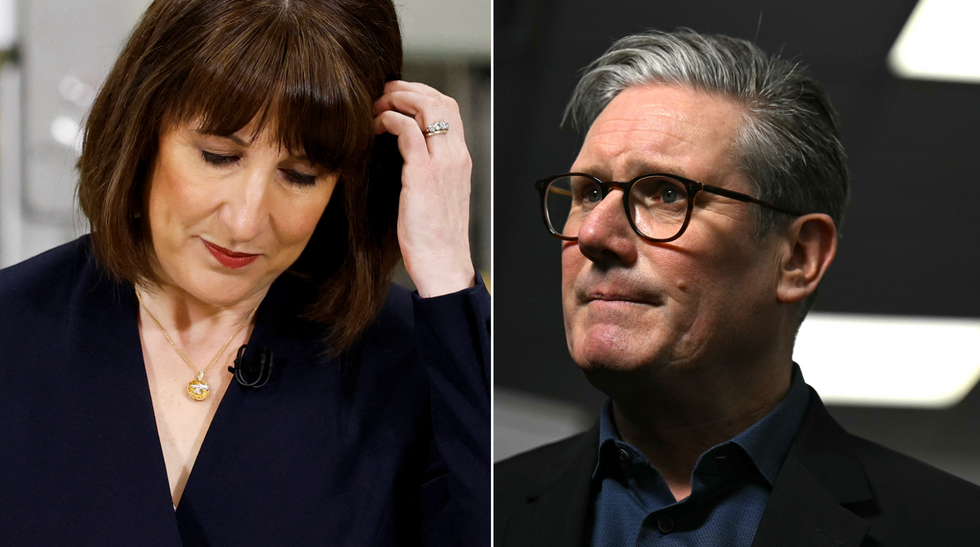 Rachel Reeves (left), Keir Starmer (right)