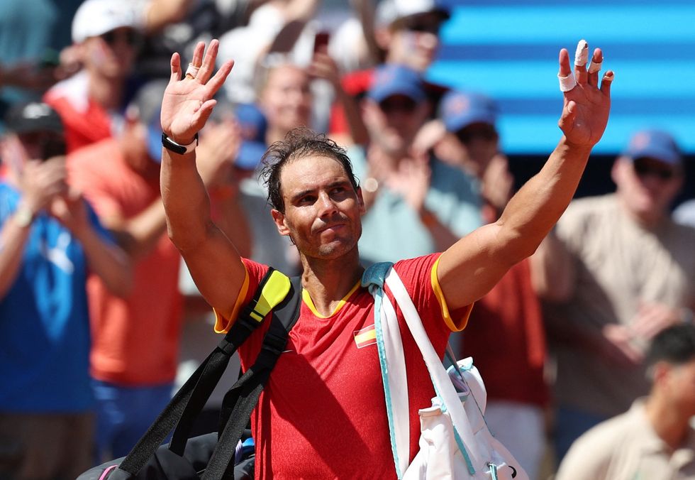 Rafael Nadal had the majority of the support in their second-round match