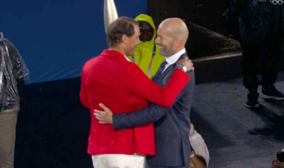 Rafael Nadal took the torch from Zinedine Zidane