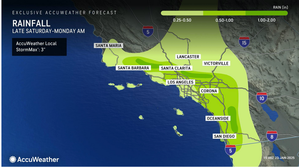 Rainfall map