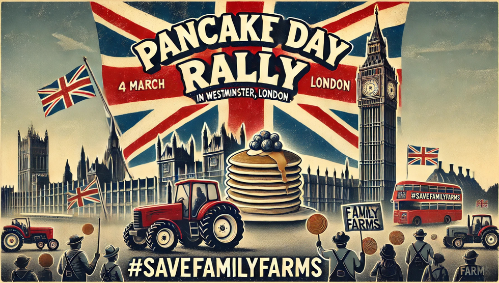 Rally poster for the next farming protest