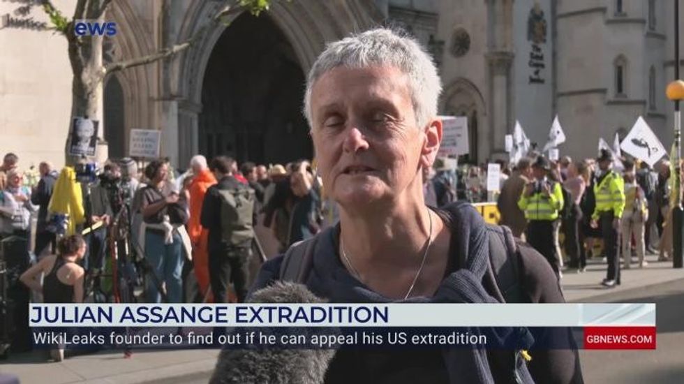 'I want him to be released!' Julian Assange supporters rally outside court ahead of deportation ruling