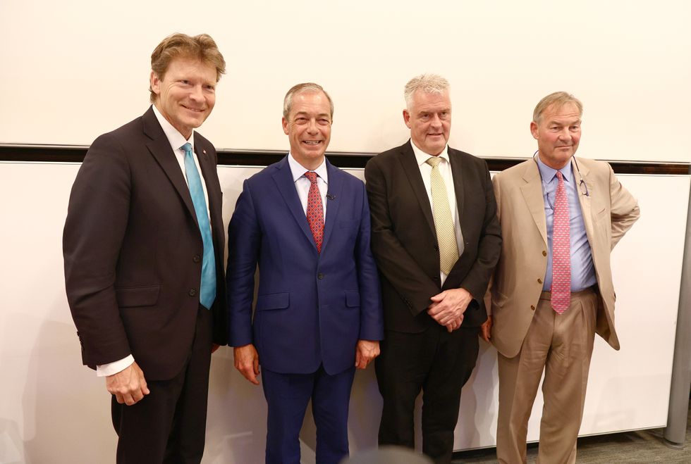 Reform UK elected five MPs, including Farage, Anderson, Richard Tice and Rupert Lowe