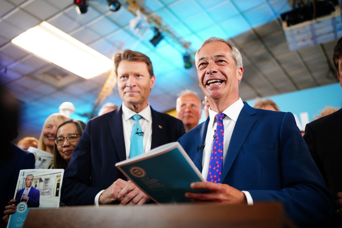 Reform UK's Nigel Farage and Richard Tice in pictures