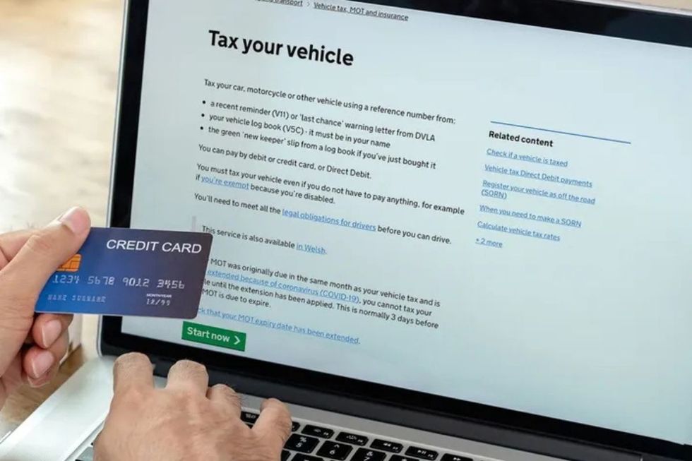 Renewing car tax