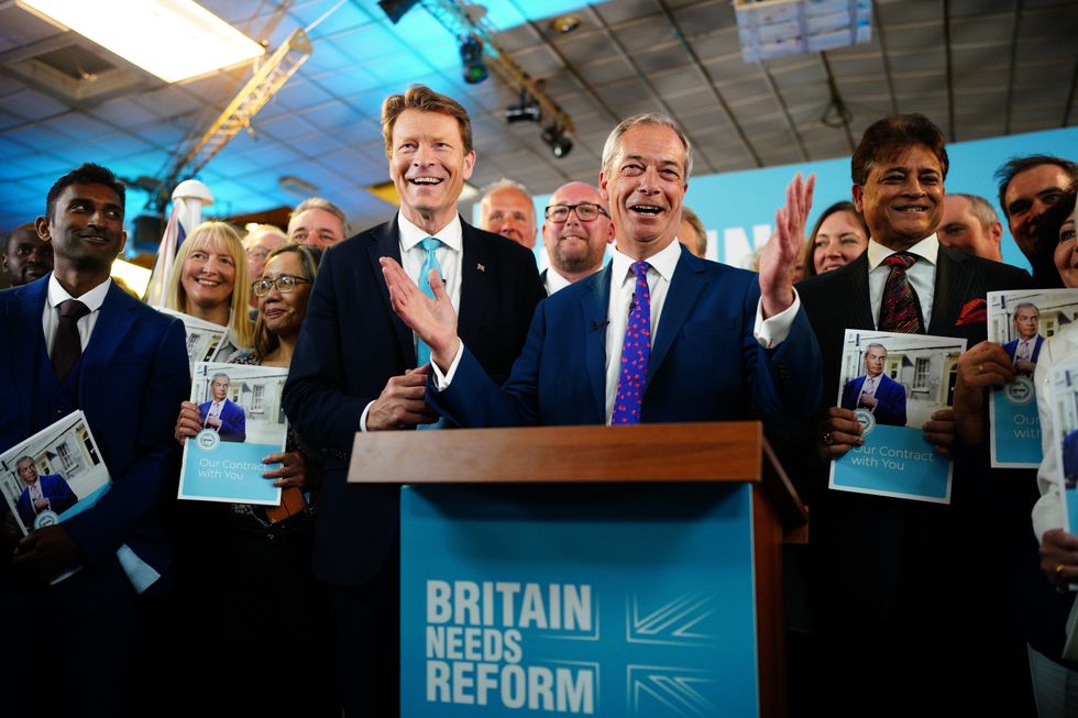 Richard Tice (left) and party leader Nigel Farage