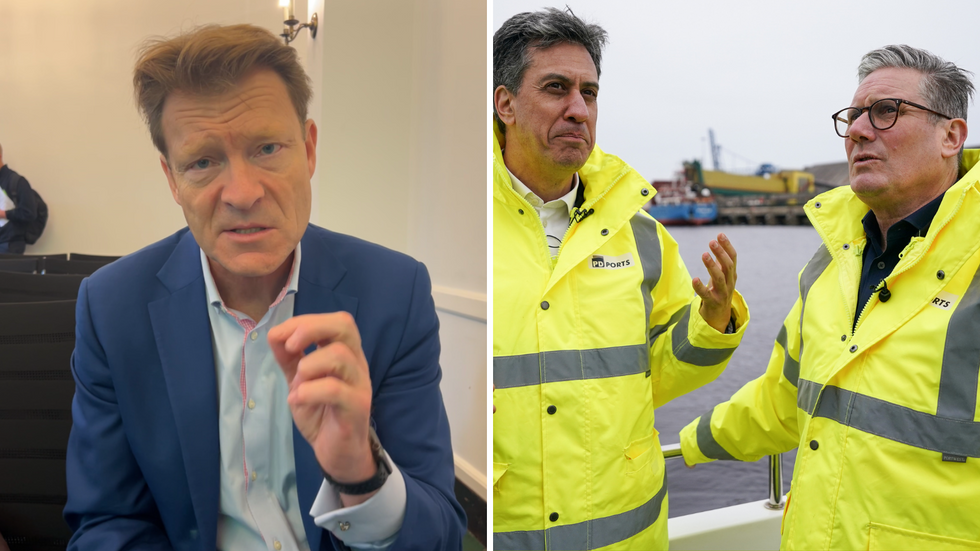 Richard Tice (left), Keir Starmer (right) 