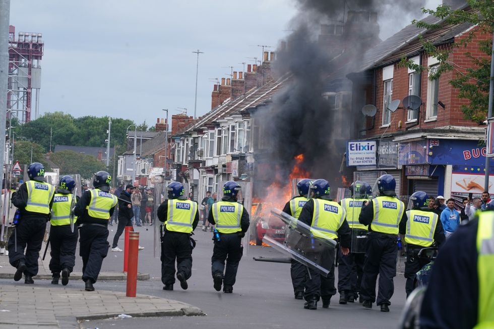 Riots in Middlesborough